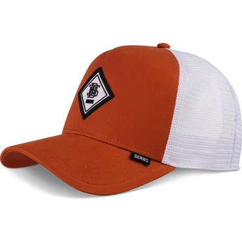 Cappellino trucker arancione e bianco HFT Match DNC di Djinns