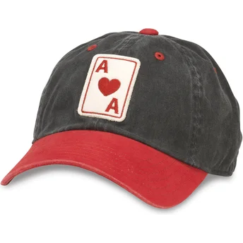 Cappello curvo blu navy e rosso regolabile Anaheim Aces Archive di American Needle