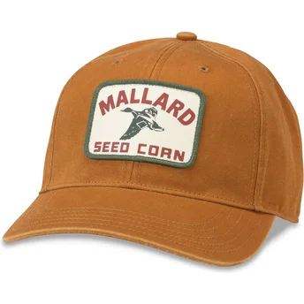 Cappellino curvo marrone regolabile Mallard Seed Corn Hepcat di American Needle