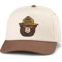 cappellino-marrone-snapback-con-visiera-curva-smokey-bear-roscoe-di-american-needle