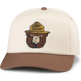 Cappellino snapback marrone a visiera curva Smokey Bear Roscoe di American Needle