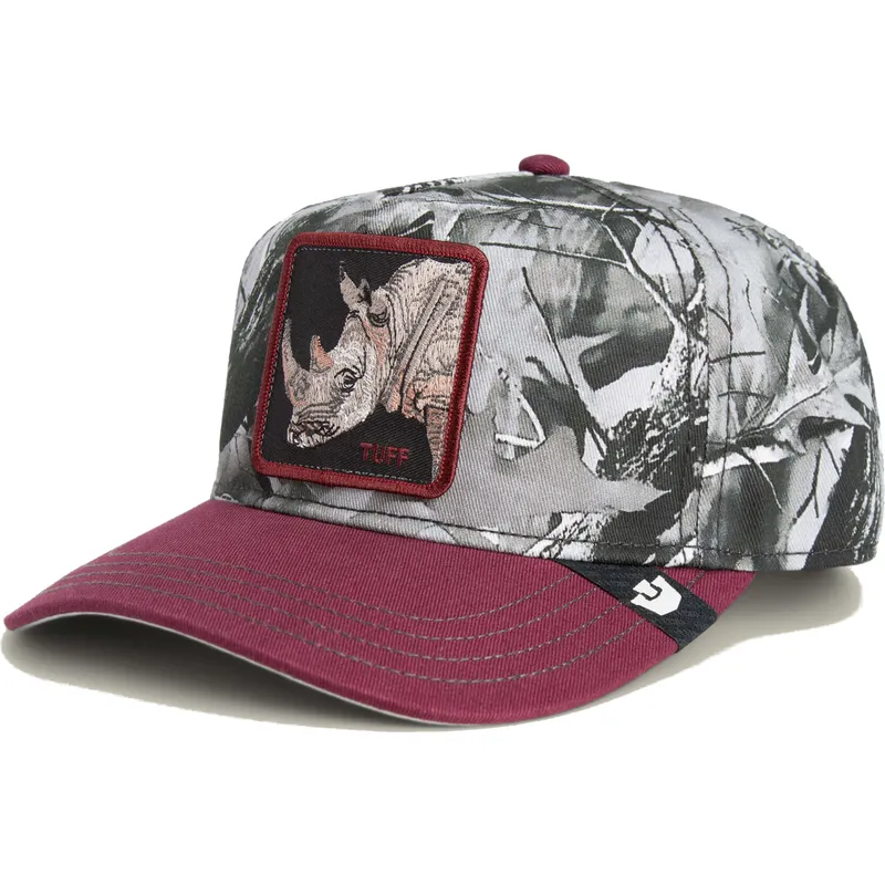 cappellino-visiera-curva-rosso-snapback-rinoceronte-tuff-camo-desaturated-camo-the-farm-di-goorin-bros