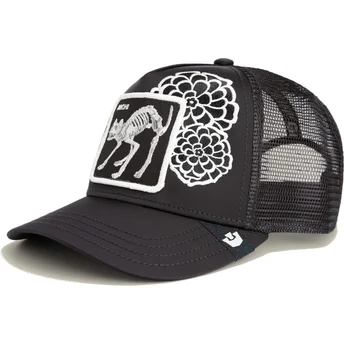 Cappellino trucker nero gatto Dia De Michi Dia De Los Muertos The Farm di Goorin Bros.