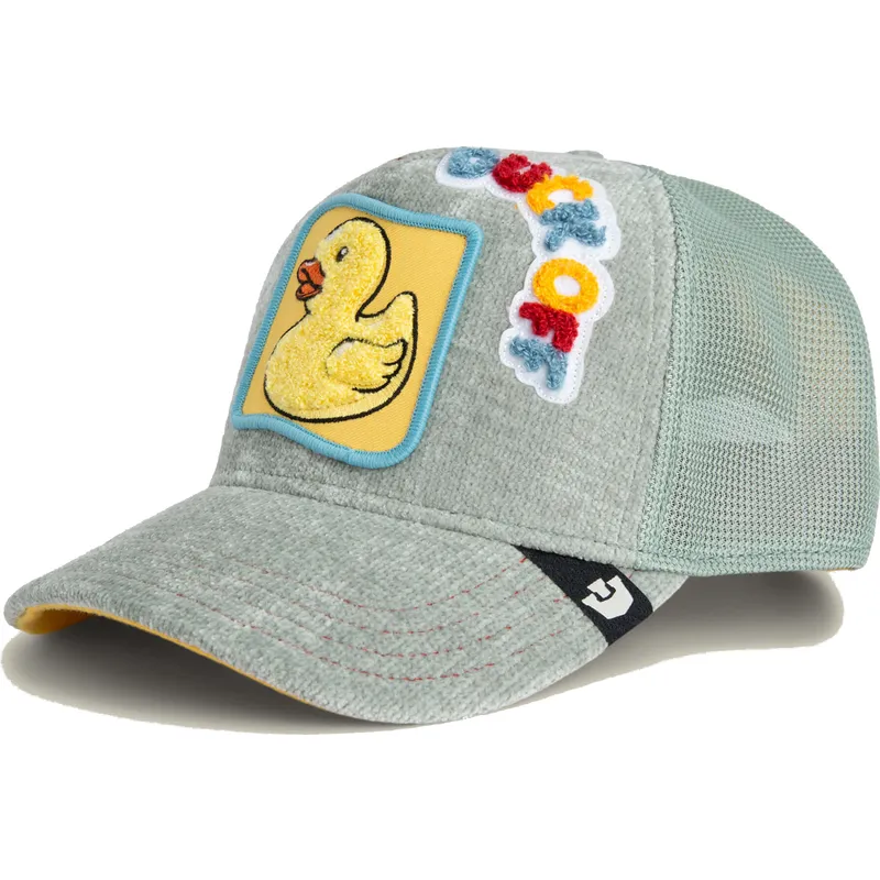 cappellino-trucker-grigio-e-giallo-anatra-duck-off-ducking-autocorrect-happy-thoughts-the-farm-di-goorin-bros