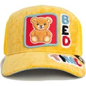 cappellino-trucker-giallo-e-blu-orso-bed-time-duvet-all-det-happy-thoughts-the-farm-di-goorin-bros