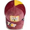 cappello-trucker-rosso-gatto-lucky-maneki-neko-happy-thoughts-the-farm-di-goorin-bros