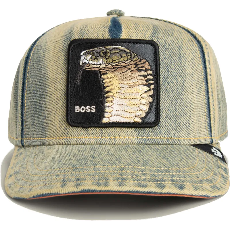cappellino-visiera-curva-blu-denim-snapback-serpente-pit-boss-the-showdown-the-farm-di-goorin-bros