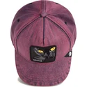 gorra-curva-rossa-denim-snapback-gatto-menace-rail-bird-the-showdown-the-farm-di-goorin-bros
