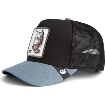 Cappellino trucker nero e grigio scoiattolo Nuts Lerriuqs Flip Side 2 The Farm di Goorin Bros.