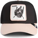 cappellino-trucker-nero-e-beige-toro-raging-llub-flip-side-2-the-farm-di-goorin-bros