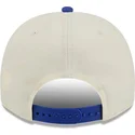 cappellino-visiera-curva-beige-e-blu-snapback-9fifty-a-frame-precurved-hardwood-classics-di-dallas-mavericks-nba-di-new-era