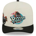 cappellino-snapback-beige-e-nero-9fifty-a-frame-precurved-hardwood-classics-dei-detroit-pistons-nba-di-new-era