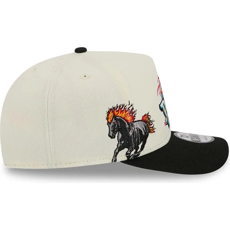 cappellino-visiera-curva-beige-e-nero-snapback-9fifty-a-frame-precurved-hardwood-classics-di-detroit-pistons-nba-di-new-era