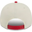 cappellino-snapback-beige-e-rosso-9fifty-a-frame-precurved-hardwood-classics-dei-houston-rockets-nba-di-new-era