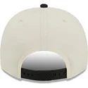 cappellino-curvo-beige-e-nero-snapback-9fifty-a-frame-precurved-hardwood-classics-di-milwaukee-bucks-nba-di-new-era