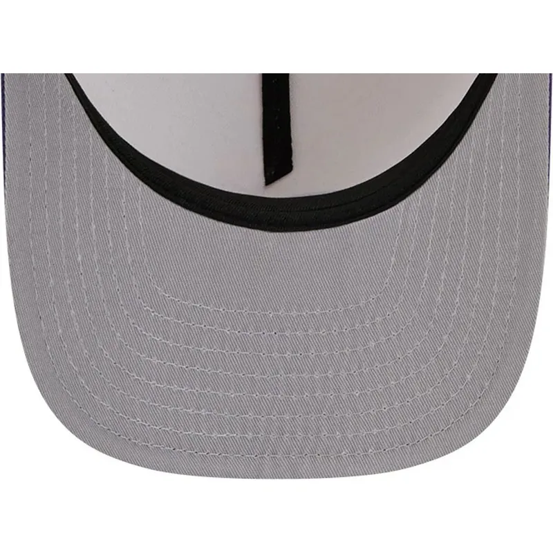 cappellino-curvo-beige-e-viola-snapback-9fifty-a-frame-precurved-hardwood-classics-di-utah-jazz-nba-di-new-era