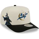 cappellino-curvo-beige-e-nero-snapback-9fifty-a-frame-precurved-hardwood-classics-dei-washington-wizards-nba-di-new-era