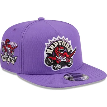 Cappellino piatto viola snapback 9FIFTY A Frame Hardwood Classics dei Toronto Raptors NBA di New Era