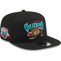 cappello-piatto-nero-snapback-9fifty-a-frame-hardwood-classics-dei-vancouver-grizzlies-nba-di-new-era