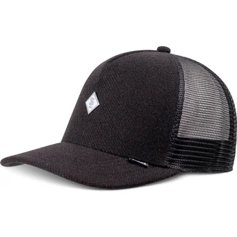 Cappellino trucker nero HFT Fine Piqué di Djinns