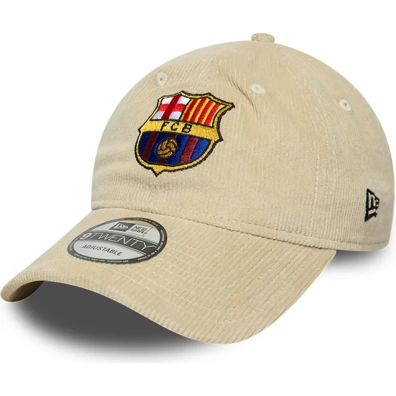 cappellino-curva-beige-regolabile-del-fc-barcelona-laliga-9twenty-cord-di-new-era