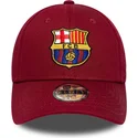 cappellino-curvo-rosso-regolabile-per-bambino-fc-barcelona-laliga-9forty-core-di-new-era
