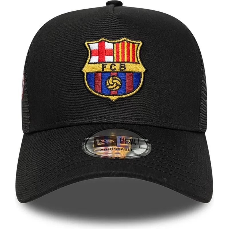 cappellino-trucker-nero-del-fc-barcelona-laliga-a-frame-patch-di-new-era
