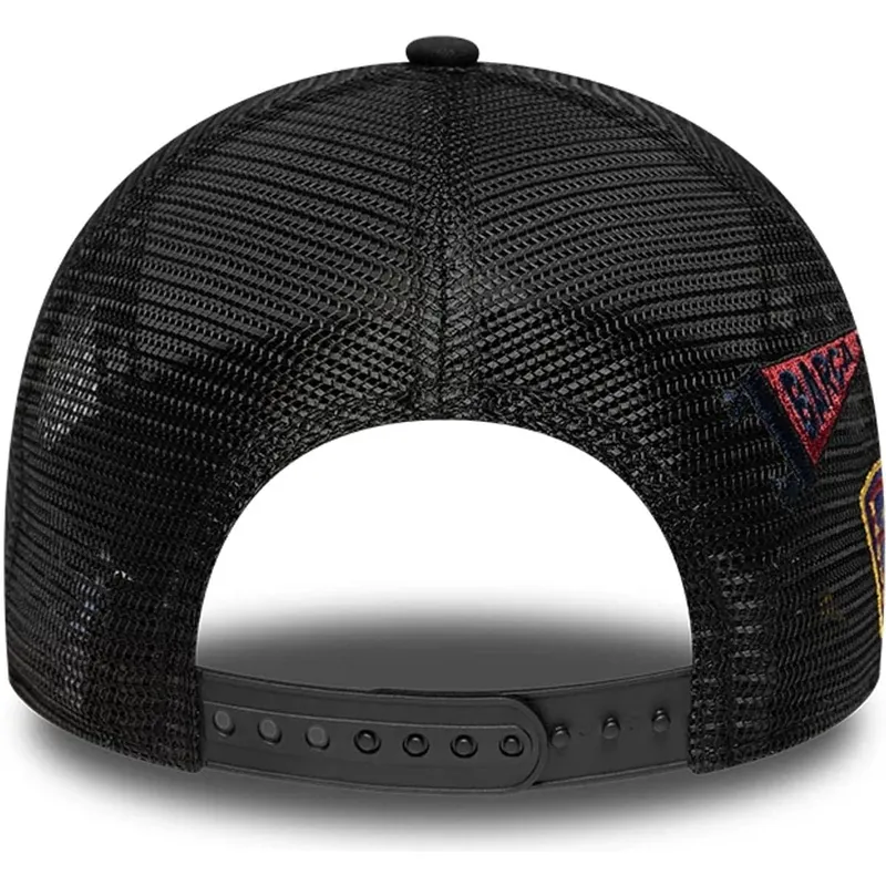 cappellino-trucker-nero-fc-barcelona-laliga-a-frame-patch-di-new-era