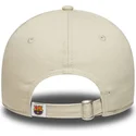 cappellino-curvo-beige-regolabile-da-donna-fc-barcellona-laliga-9twenty-wordmark-di-new-era