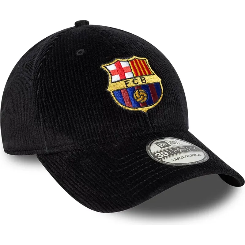 cappello-curvo-nero-regolabile-fc-barcelona-laliga-39thirty-cord-di-new-era