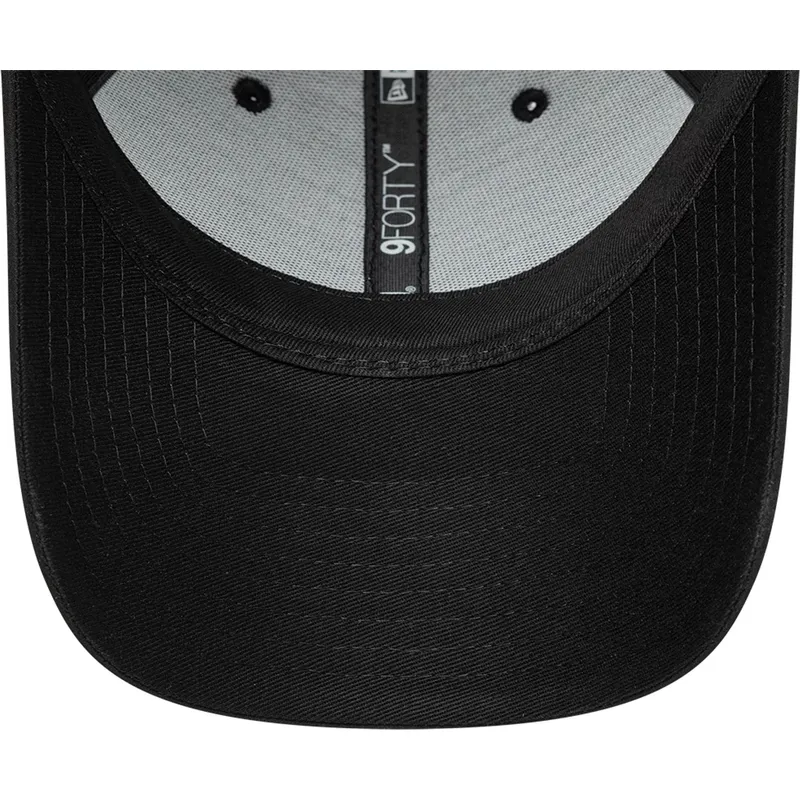 cappellino-curvo-nero-regolabile-del-fc-barcelona-laliga-9forty-gold-di-new-era