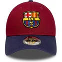 cappellino-curvo-rosso-e-blu-regolabile-fc-barcelona-laliga-9forty-contrast-di-new-era