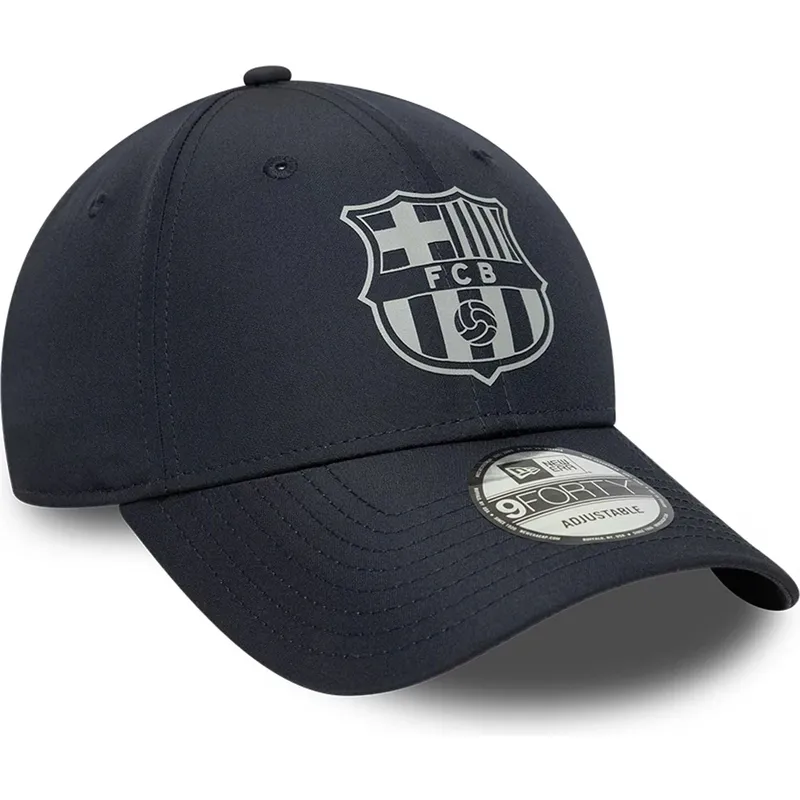 cappellino-curvo-blu-navy-regolabile-fc-barcelona-laliga-9forty-reflective-di-new-era