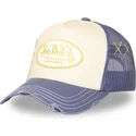 cappellino-trucker-beige-e-viola-used-13-di-von-dutch