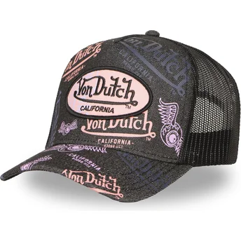 Cappellino trucker nero CAFE07 di Von Dutch