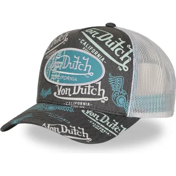 Cappellino trucker nero e bianco CAFE10 di Von Dutch