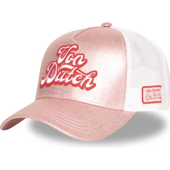 Cappellino trucker rosa e bianco OVE CB di Von Dutch