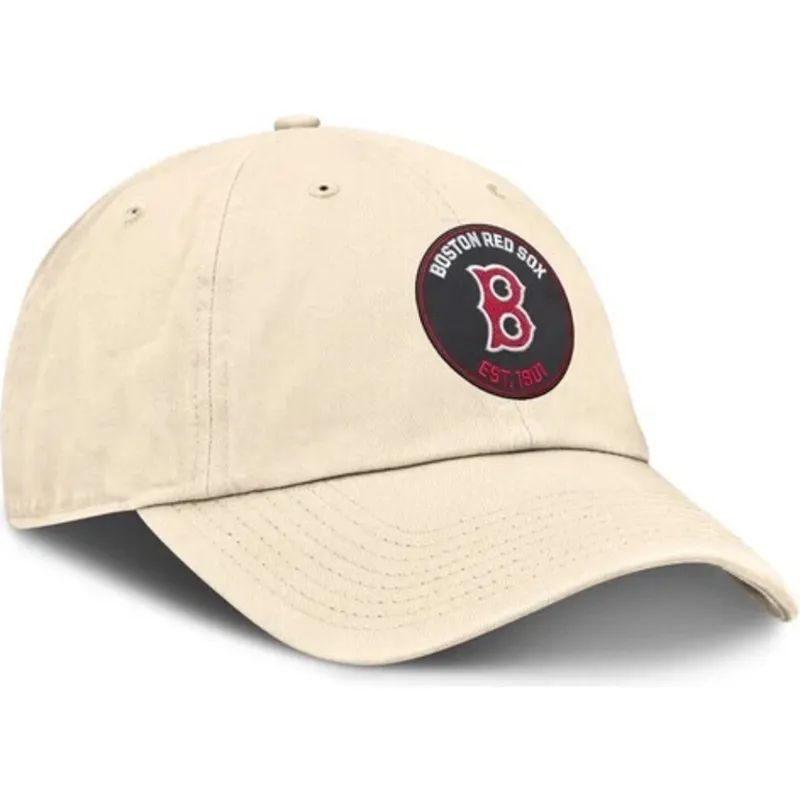 cappellino-curvo-beige-regolabile-club-unstructured-in-cotone-organico-dei-boston-red-sox-mlb-di-nike