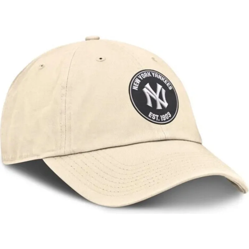 cappellino-curvo-beige-regolabile-club-unstructured-organic-cotton-dei-new-york-yankees-mlb-di-nike