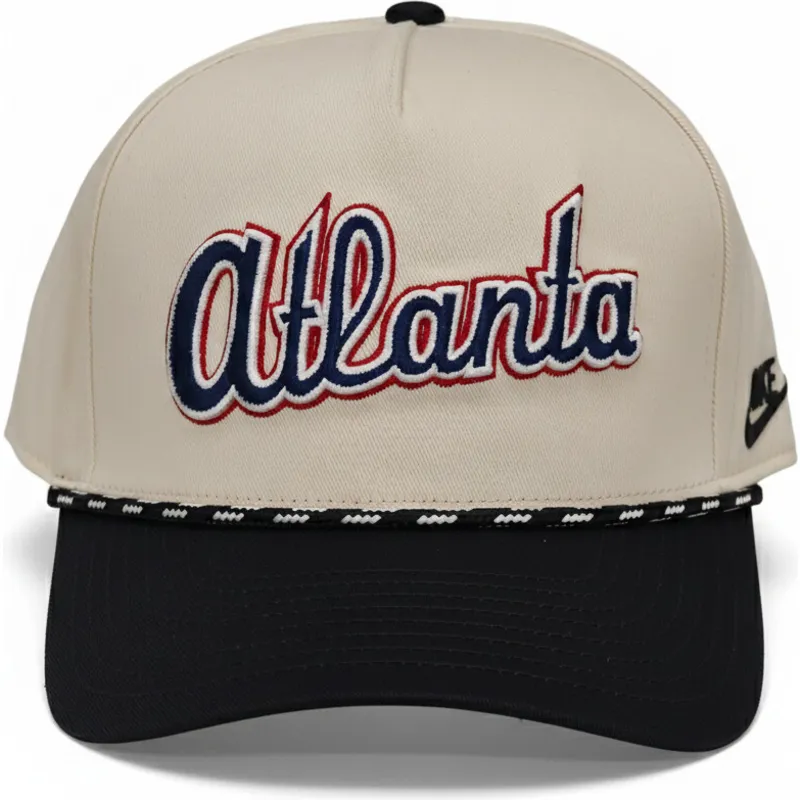 cappellino-snapback-con-visiera-curva-beige-e-nera-rise-structured-degli-atlanta-braves-mlb-di-nike