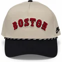 cappellino-curvo-beige-e-nero-snapback-rise-structured-dei-boston-red-sox-mlb-di-nike