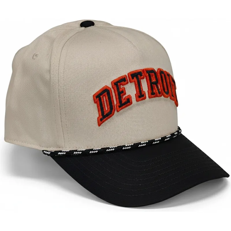 cappellino-snapback-curvo-beige-e-nero-rise-structured-dei-detroit-tigers-mlb-di-nike
