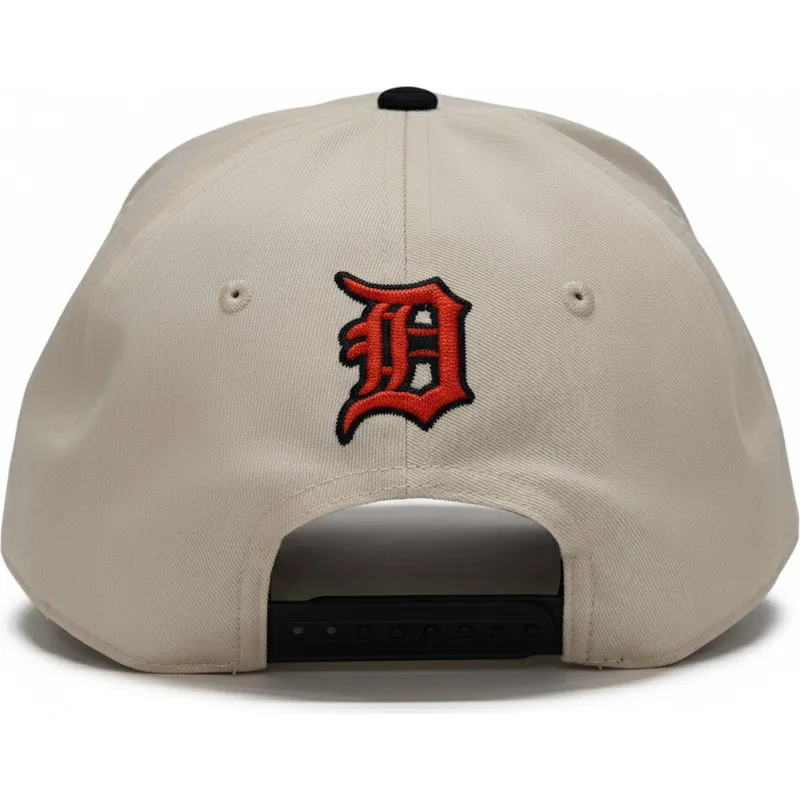 cappellino-curva-beige-e-nero-snapback-rise-structured-di-detroit-tigers-mlb-di-nike