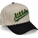 cappellino-curvo-beige-e-nero-snapback-rise-structured-degli-oakland-athletics-mlb-di-nike