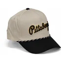 cappellino-curva-beige-e-nero-snapback-rise-structured-dei-pittsburgh-pirates-mlb-di-nike