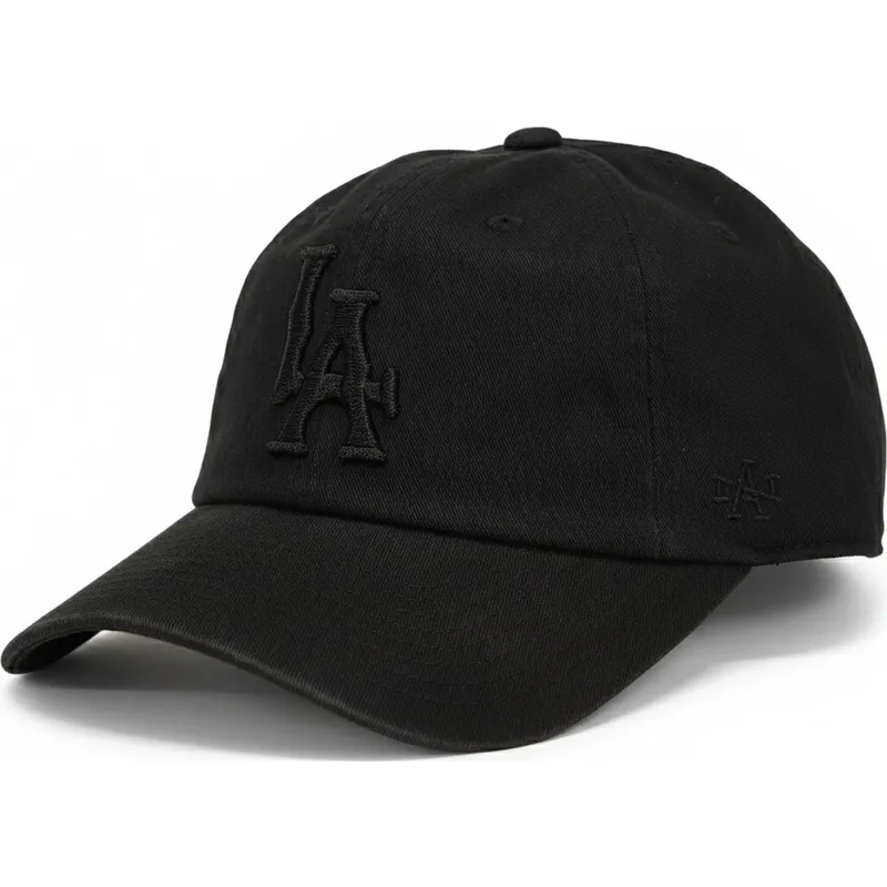 cappellino-curvo-nero-regolabile-con-logo-nero-los-angeles-dodgers-ballpark-di-american-needle