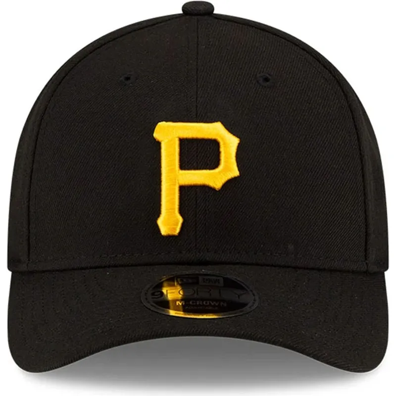 cappellino-curvo-nero-snapback-9forty-m-crown-player-replica-di-pittsburgh-pirates-mlb-di-new-era