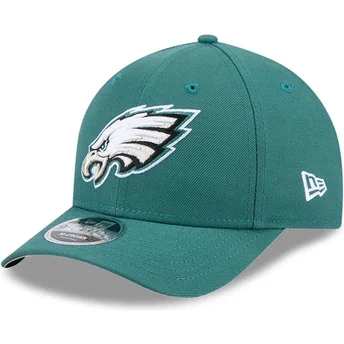Cappellino curvo verde snapback 9FORTY M-Crown Team dei Philadelphia Eagles NFL di New Era