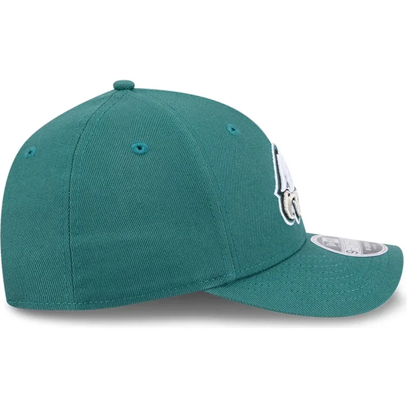 new-era-curved-brim-9forty-m-crown-team-philadelphia-eagles-nfl-green-snapback-cap