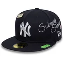 cappello-piatto-blu-marino-chiuso-59fifty-subway-series-dei-new-york-yankees-mlb-di-new-era